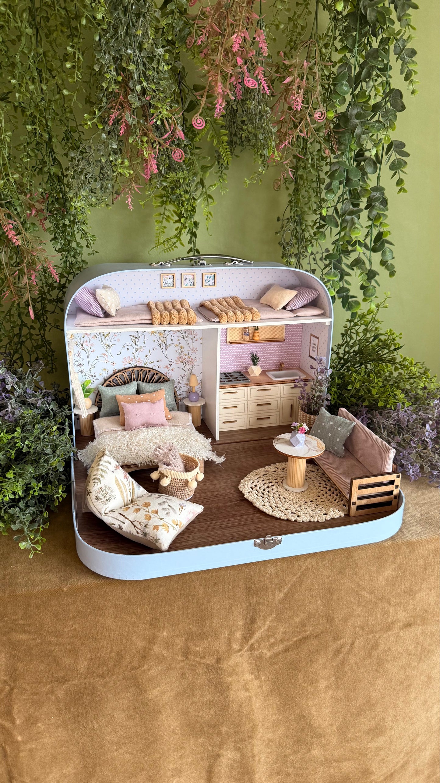 Lavender Luxe – Large Suitcase Dollhouse