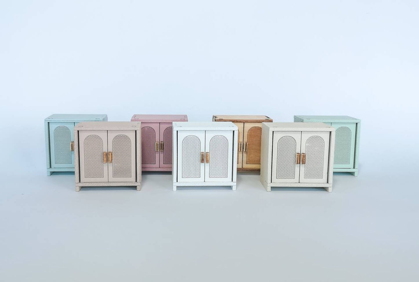 Dollhouse cabinet, miniature sidebord, modern miniature maileg mice furniture, 1:12 scale