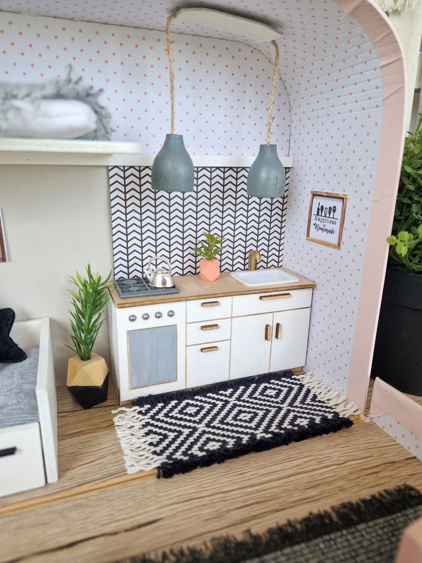 Blush Blueberry – Medium Suitcase Dollhouse