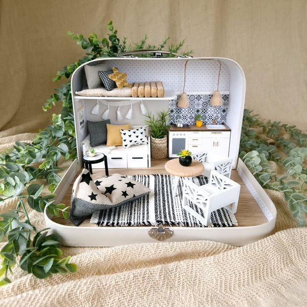 Nordic Nest - Medium Suitcase Dollhouse