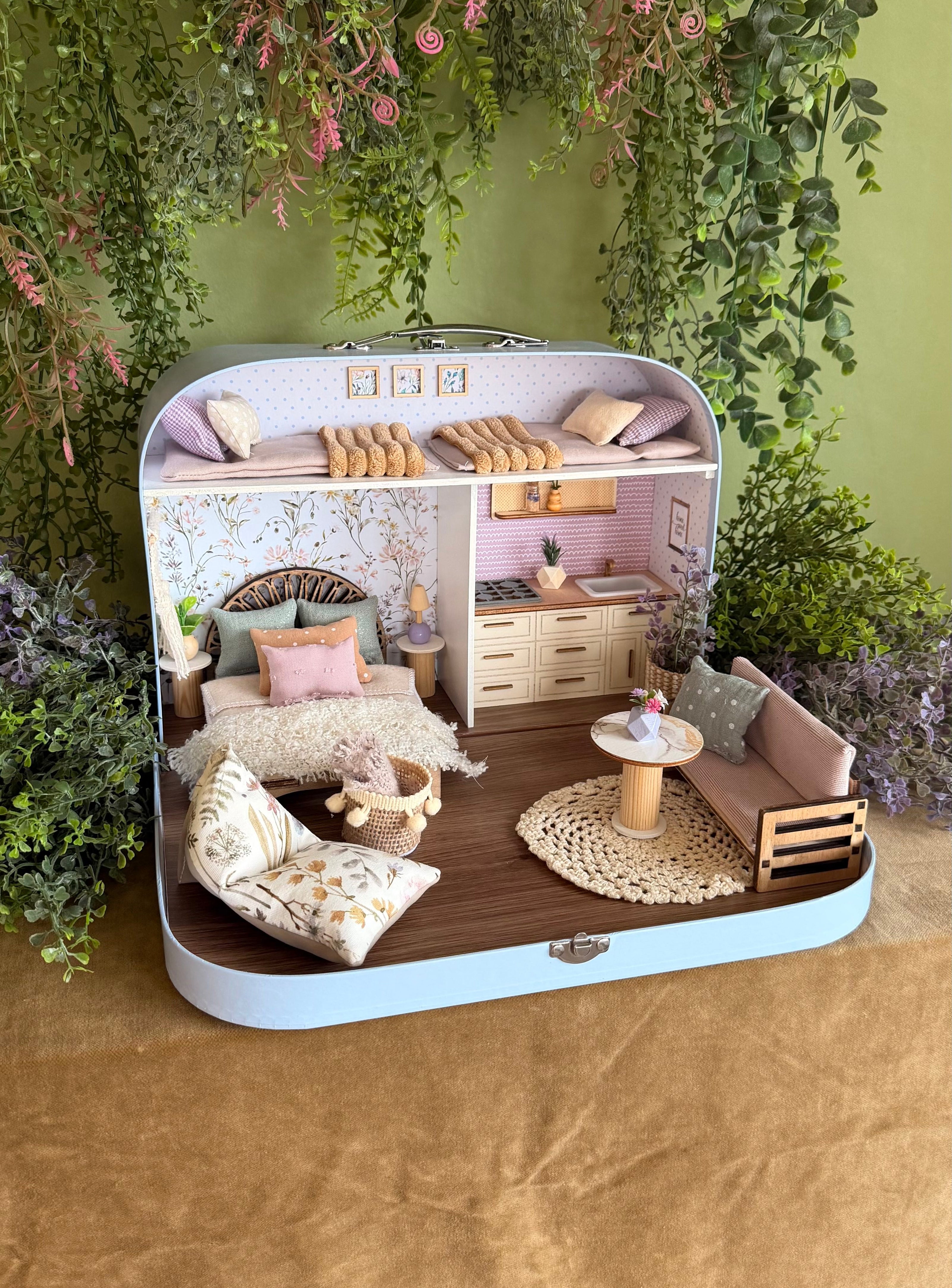 Lavender Luxe – Large Suitcase Dollhouse