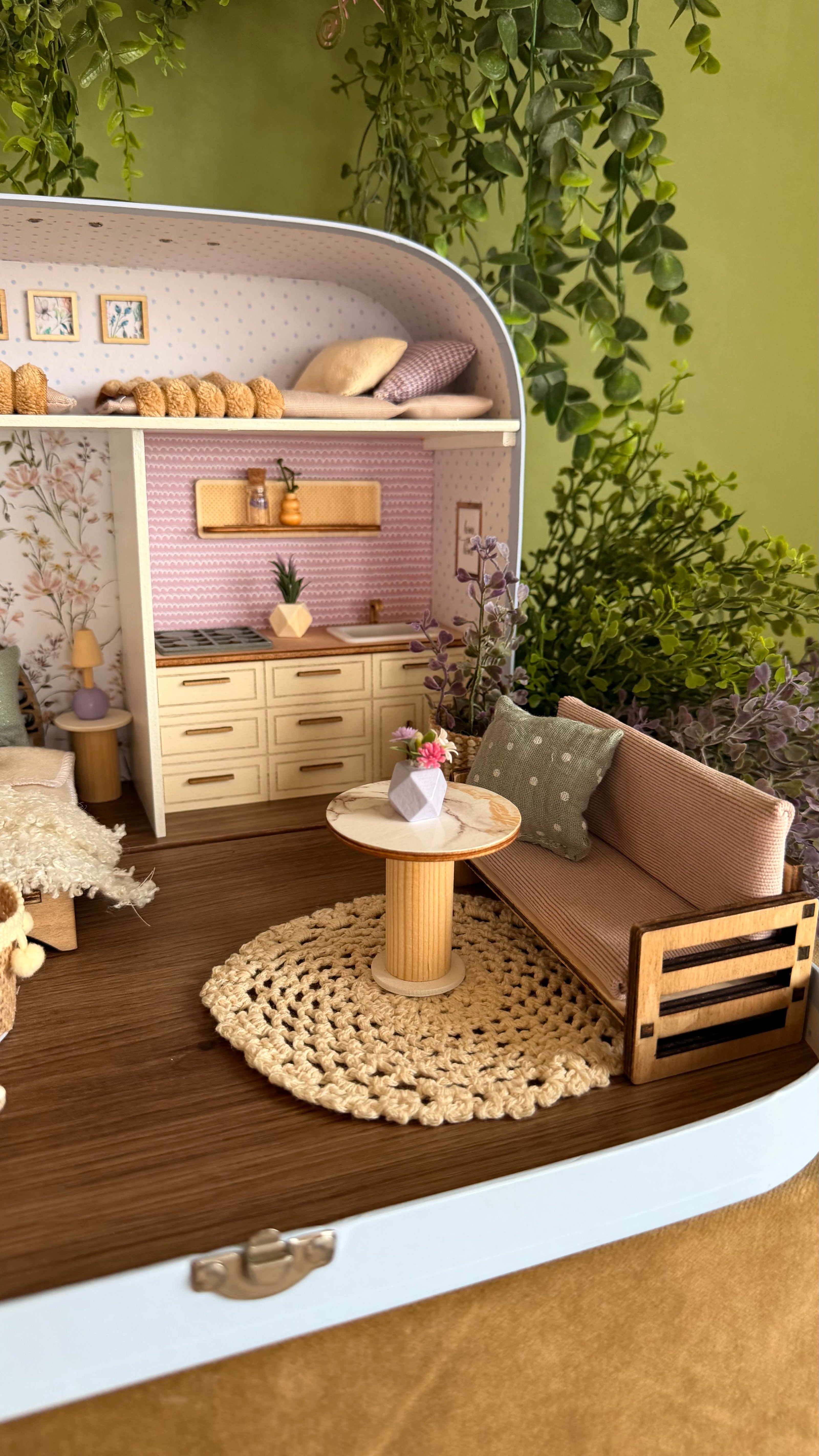 Lavender Luxe – Large Suitcase Dollhouse