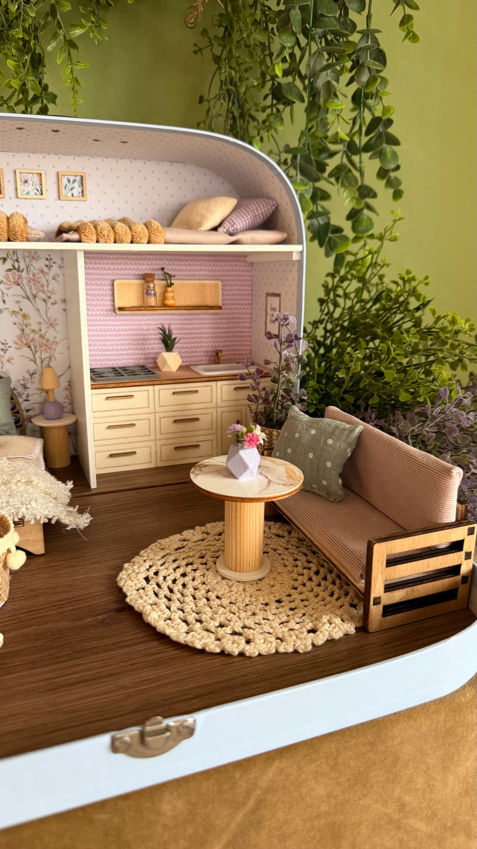 Lavender Luxe – Large Suitcase Dollhouse