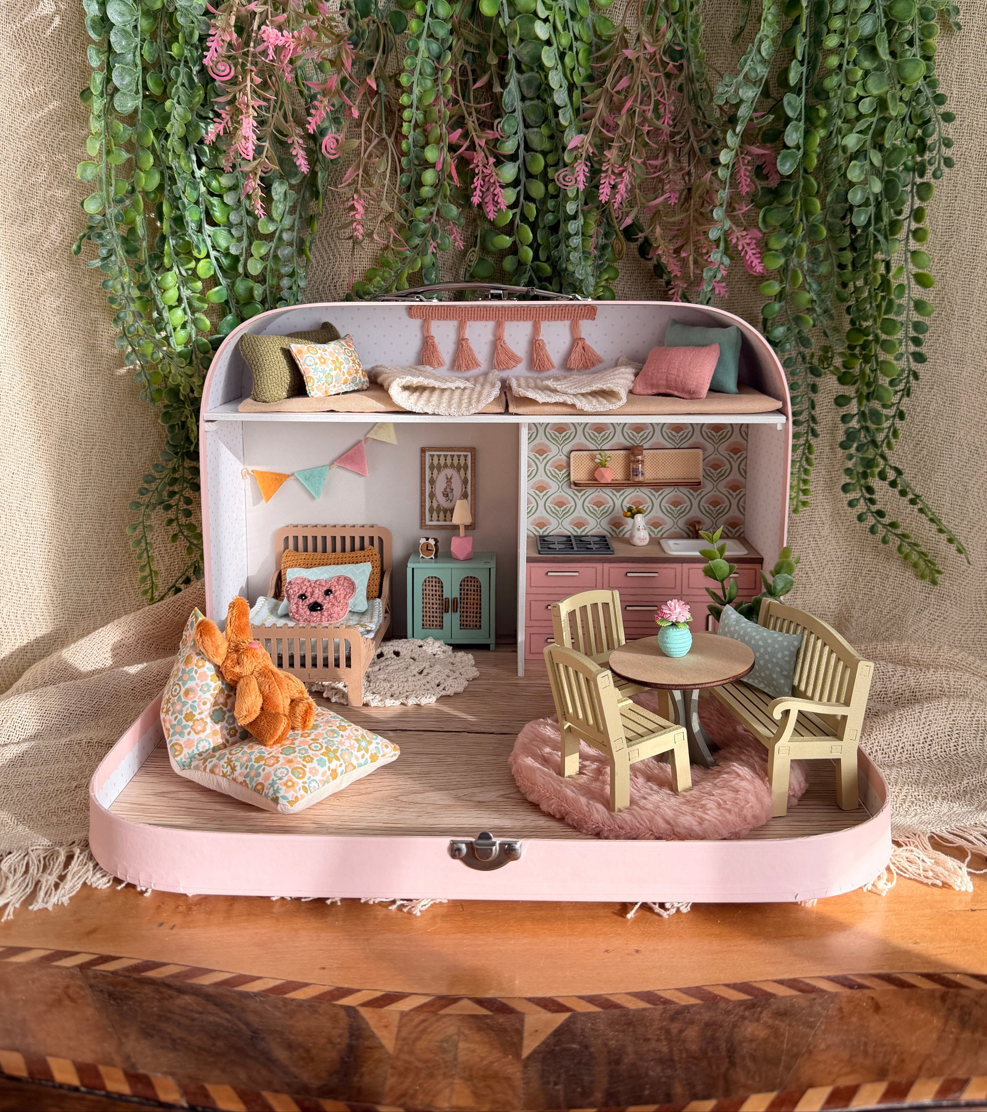 Tender Bloom Home - Large Suitcase Dollhouse