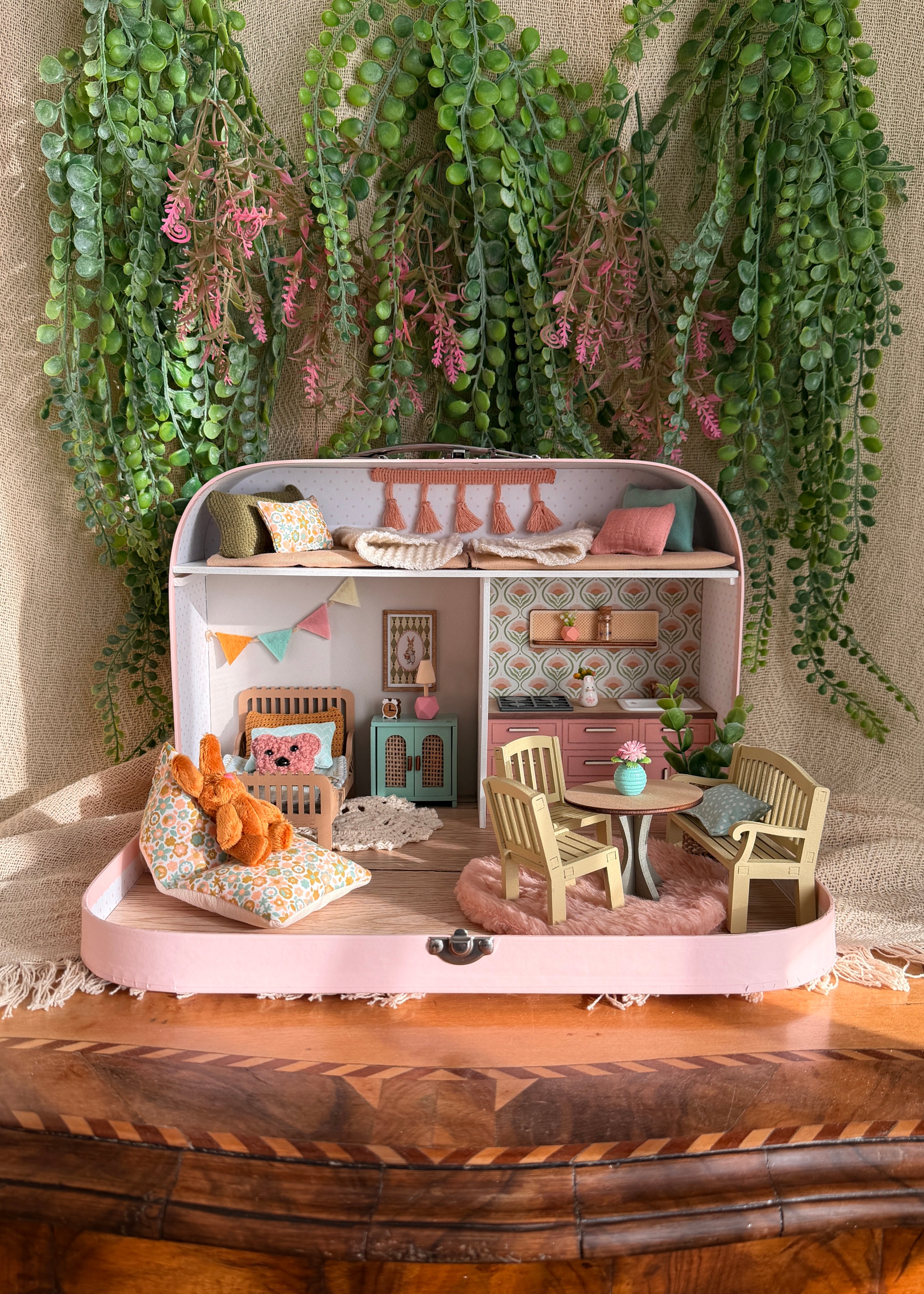 Tender Bloom Home - Large Suitcase Dollhouse
