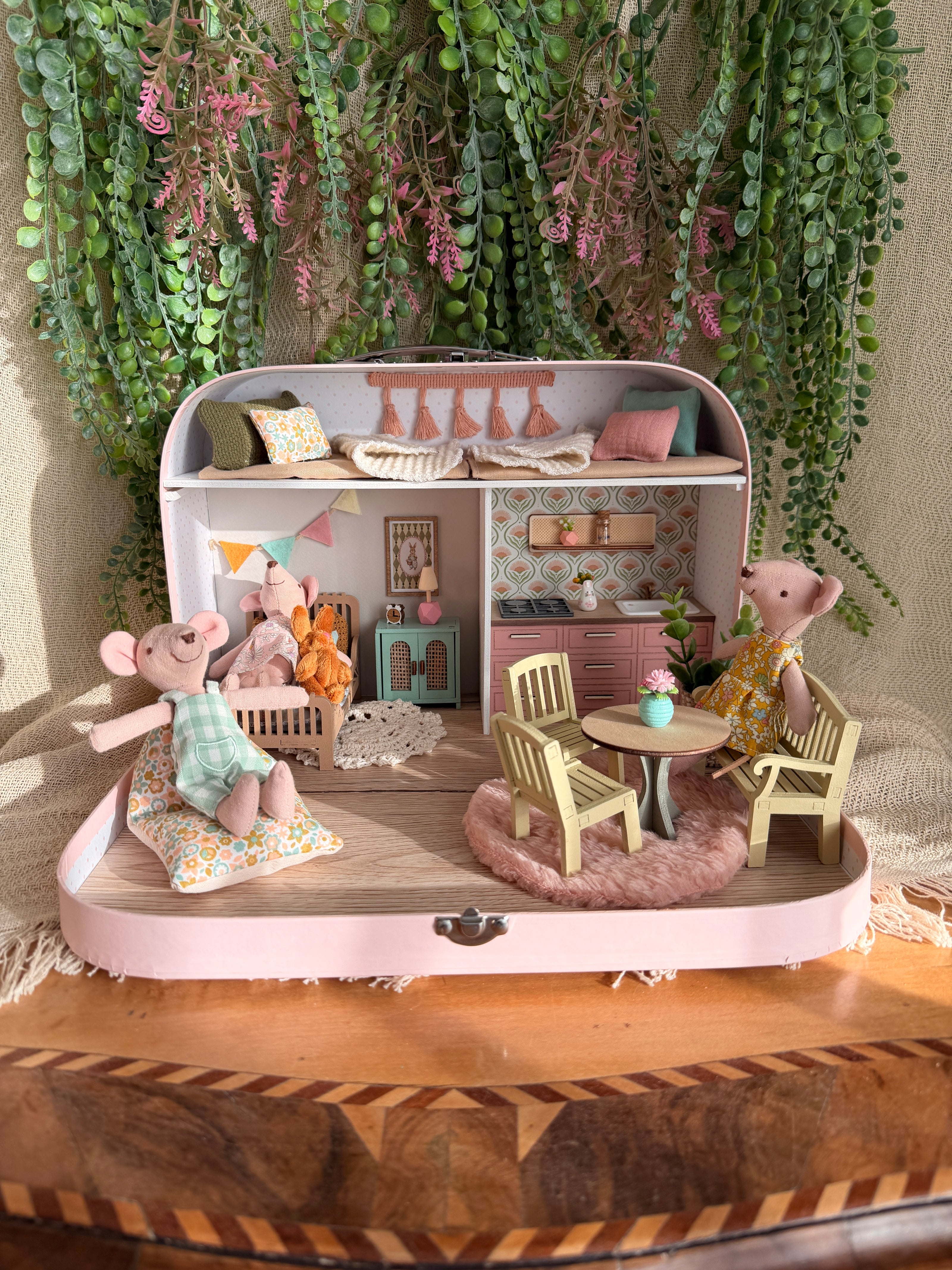 Tender Bloom Home - Large Suitcase Dollhouse