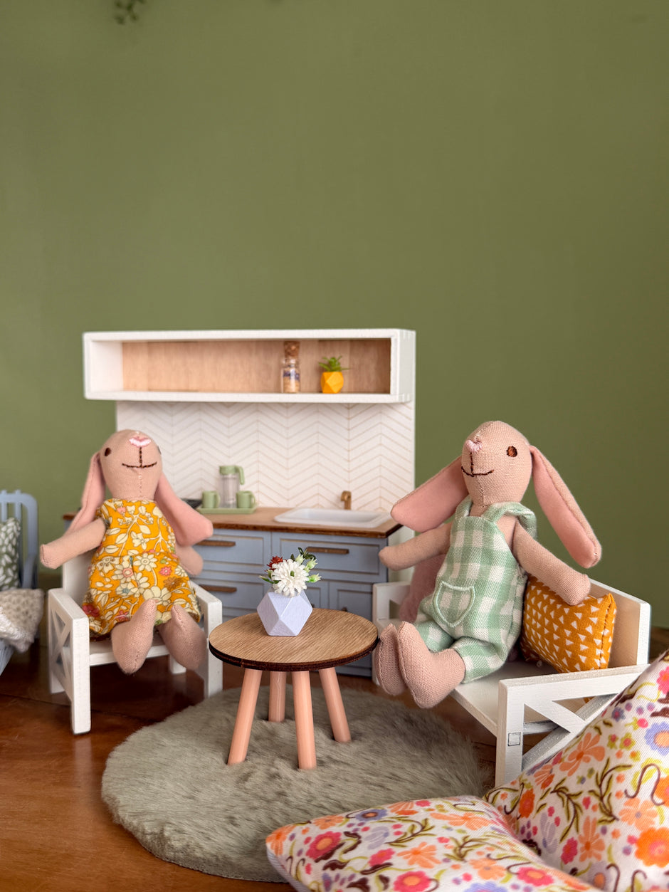 Pastel Spring Furniture Set - 1:12 Dollhouse
