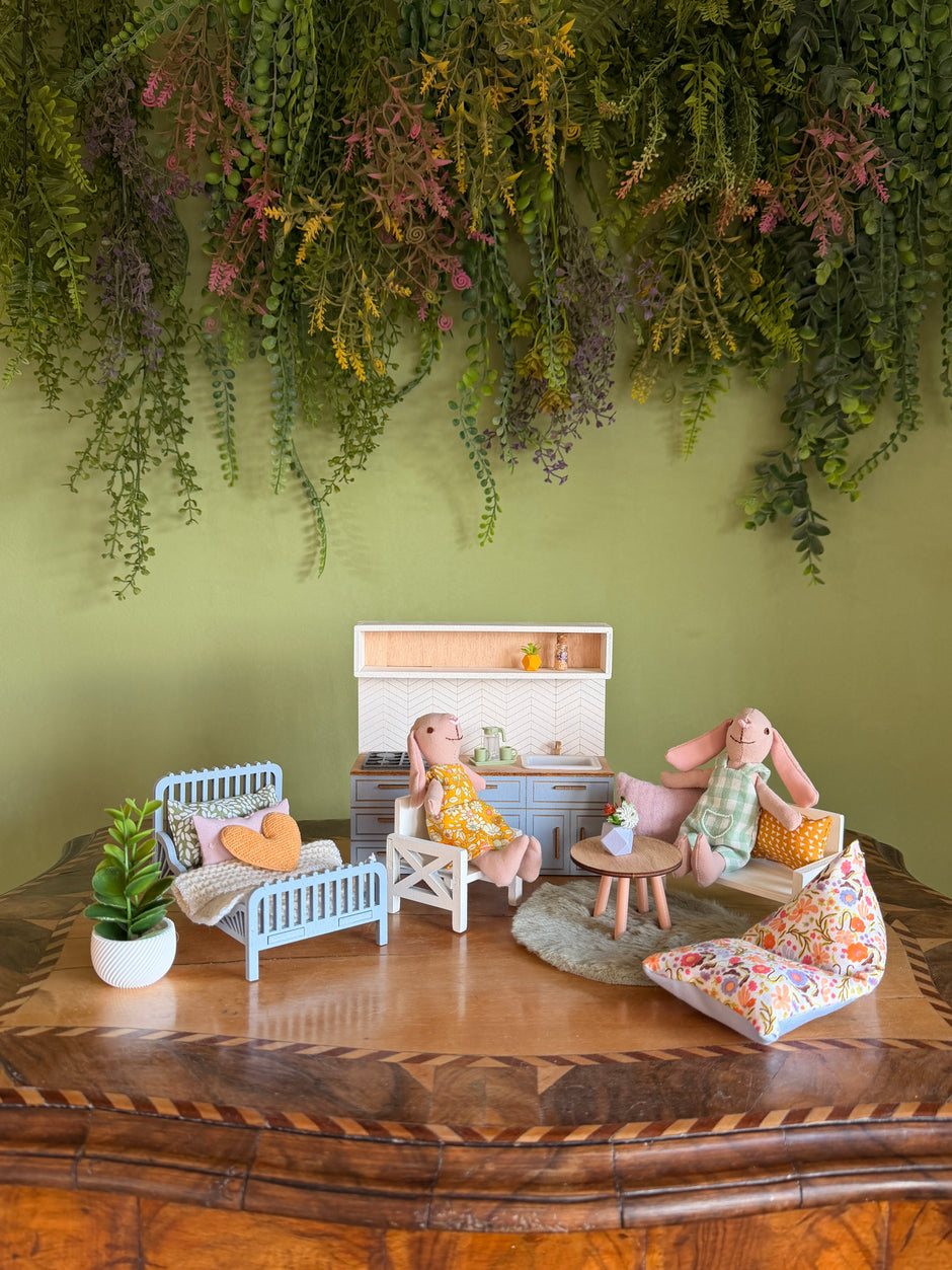 Pastel Spring Furniture Set - 1:12 Dollhouse