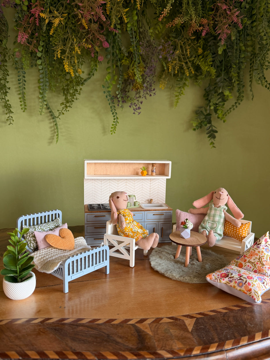Pastel Spring Furniture Set - 1:12 Dollhouse