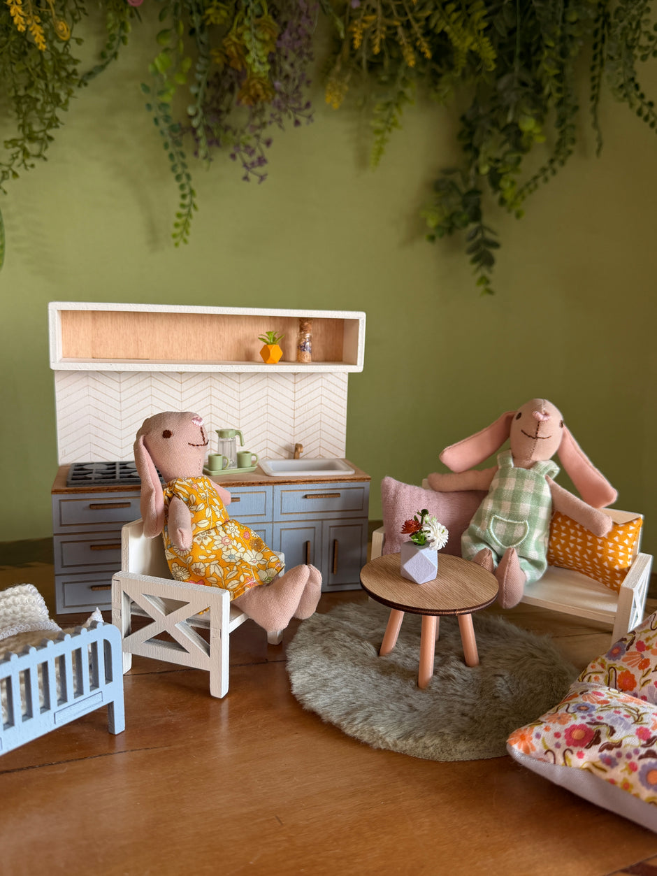Pastel Spring Furniture Set - 1:12 Dollhouse