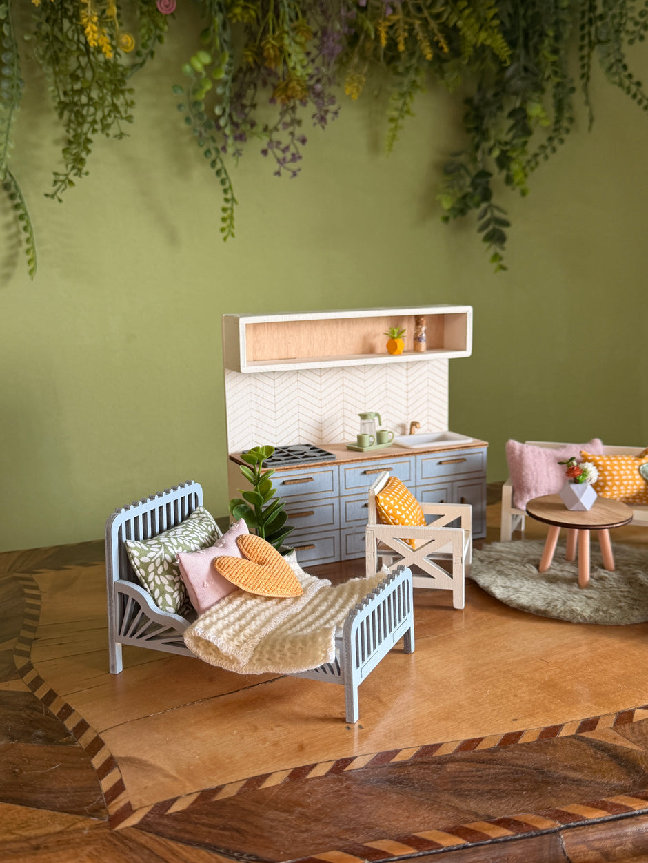 Pastel Spring Furniture Set - 1:12 Dollhouse