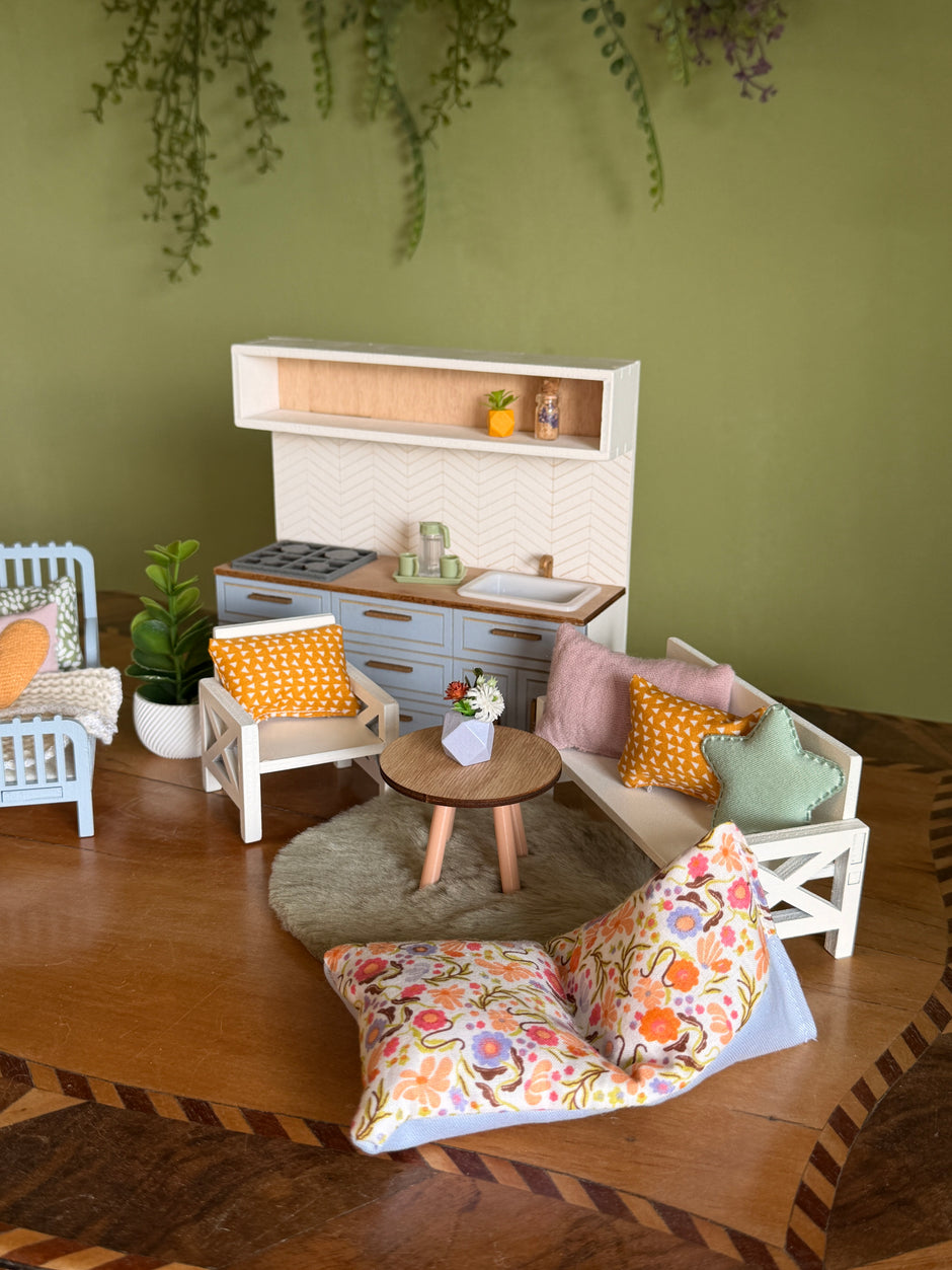 Pastel Spring Furniture Set - 1:12 Dollhouse