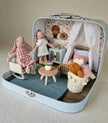 Small Dollhouse in a Suitcase , Little Forest , Dollhouse, Miniature furniture, 1:12 scale, Maileg mouse house