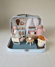 Small Dollhouse in a Suitcase , Little Forest , Dollhouse, Miniature furniture, 1:12 scale, Maileg mouse house