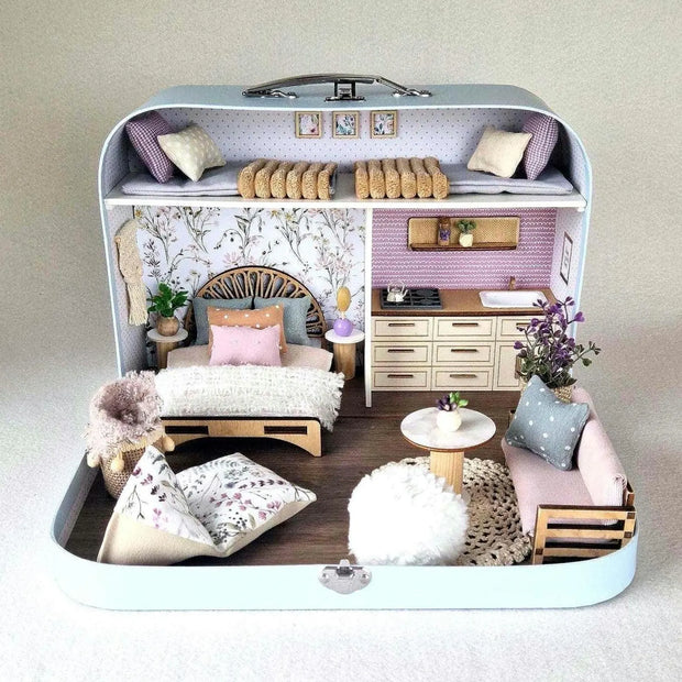 Lavender Luxe – Large Suitcase Dollhouse