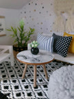 Miniature living room bundle 1:12 scale, Luxe Comfort, modern dollhouse furniture (perfect for Ikea Flisat Dollhouse)