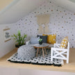 Miniature living room bundle 1:12 scale, Luxe Comfort, modern dollhouse furniture (perfect for Ikea Flisat Dollhouse)