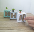 Dollhouse mid century cabinet, miniature sidebord, modern miniature maileg mice furniture, 1:12 scale