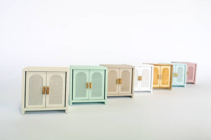 Dollhouse cabinet, miniature sidebord, modern miniature maileg mice furniture, 1:12 scale