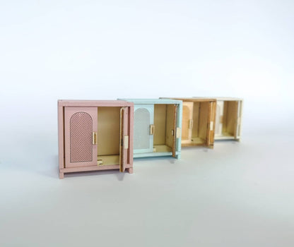 Dollhouse cabinet, miniature sidebord, modern miniature maileg mice furniture, 1:12 scale