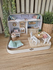 Pastel Playhouse – Large Suitcase Dollhouse