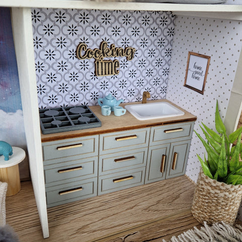 Blueberry Haven – Large Suitcase Dollhouse, handmade in Slovenia – photo 2