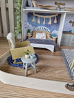 Blueberry Haven – Large Suitcase Dollhouse, handmade in Slovenia – photo 4