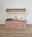 Miniature dollhouse kitchen, 1:12 scale, Blush, miniature furniture (perfect for Ikea dollhouse)