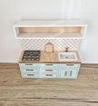 Miniature dollhouse kitchen, Cloud, 1:12 scale, miniature furniture (perfect for Ikea dollhouse)