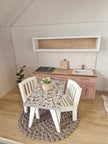 Miniature dollhouse kitchen, 1:12 scale, Blush, miniature furniture (perfect for Ikea dollhouse)
