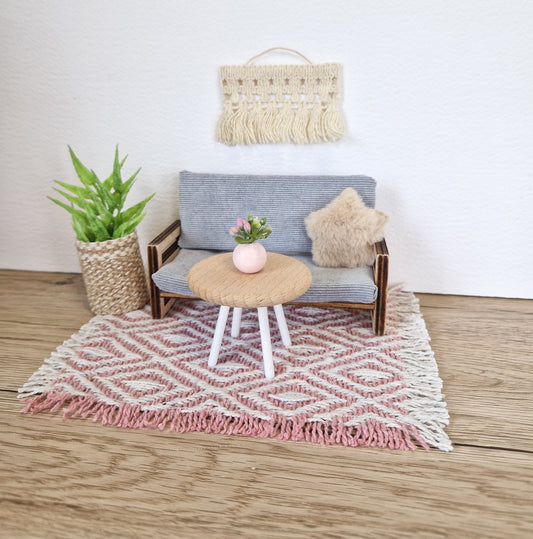 Miniature living room bundle 1:12 scale, modern dollhouse furniture (perfect for Ikea Dollhouse and Maileg mouses)