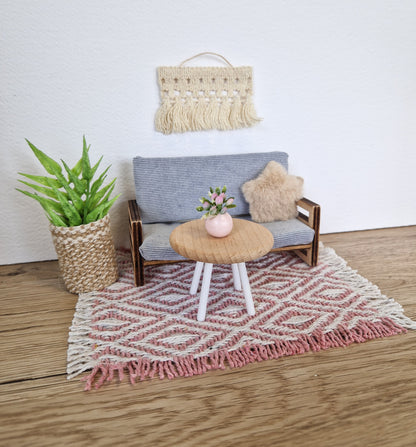 Miniature living room bundle 1:12 scale, modern dollhouse furniture (perfect for Ikea Dollhouse and Maileg mouses)