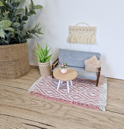 Miniature living room bundle 1:12 scale, modern dollhouse furniture (perfect for Ikea Dollhouse and Maileg mouses)