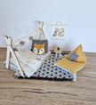 Dolhouse kids room set 1:12 scale, Cozy Fox, miniature furniture bundle, maileg mice (perfect for Ikea dollhouse)