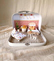 Cozy Pink- Small Suitcase Dollhouse