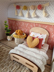 Cozy Pink- Small Suitcase Dollhouse