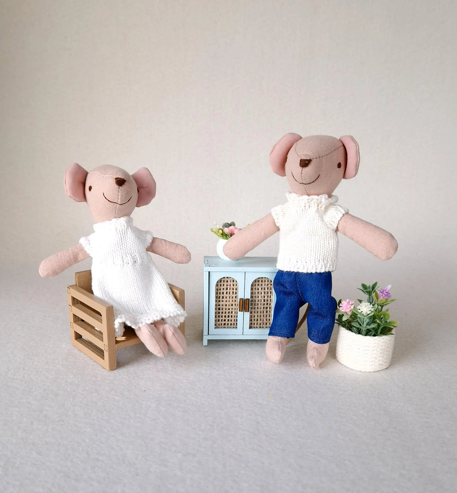 Mum and Dad Mouse Dolls