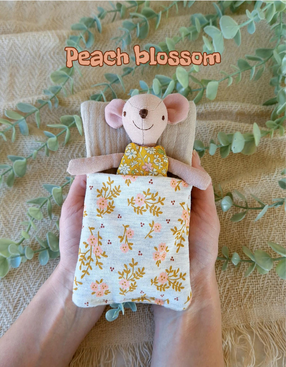 Soft Fabric Sleeping Bag – Vintage Flowers, 1:12 Scale