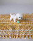 Miniature Rattan Doghouse with Tiny Plush Dog – Dollhouse Furniture