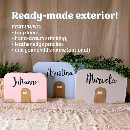 New-Empty Dollhouse Suitcases, Create your Own Miniature Dollhouse