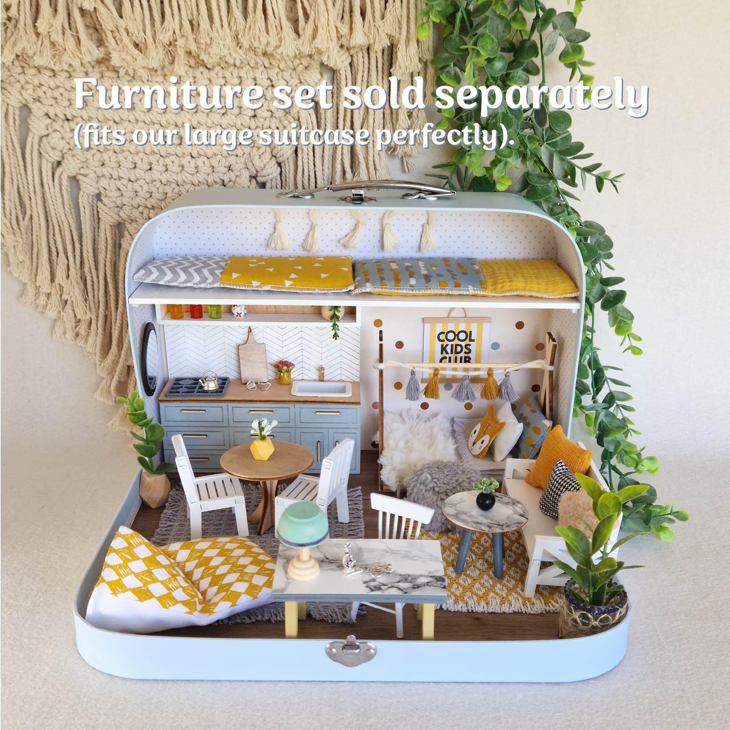 New-Empty Dollhouse Suitcases, Create your Own Miniature Dollhouse