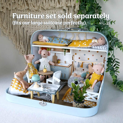 New-Empty Dollhouse Suitcases, Create your Own Miniature Dollhouse
