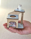 Miniature Cat House with Little Cat, 1:12 Scale, handmade – photo 7