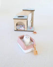 Miniature Cat House with Little Cat, 1:12 Scale, handmade – photo 5