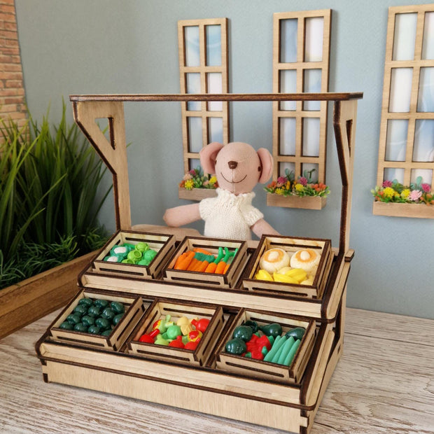 DIY Miniature Farmer’s Market Stall