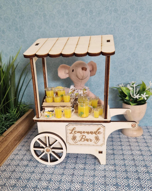 DIY Mini Market Rolling Cart - Lemonade & Flower Stand and more