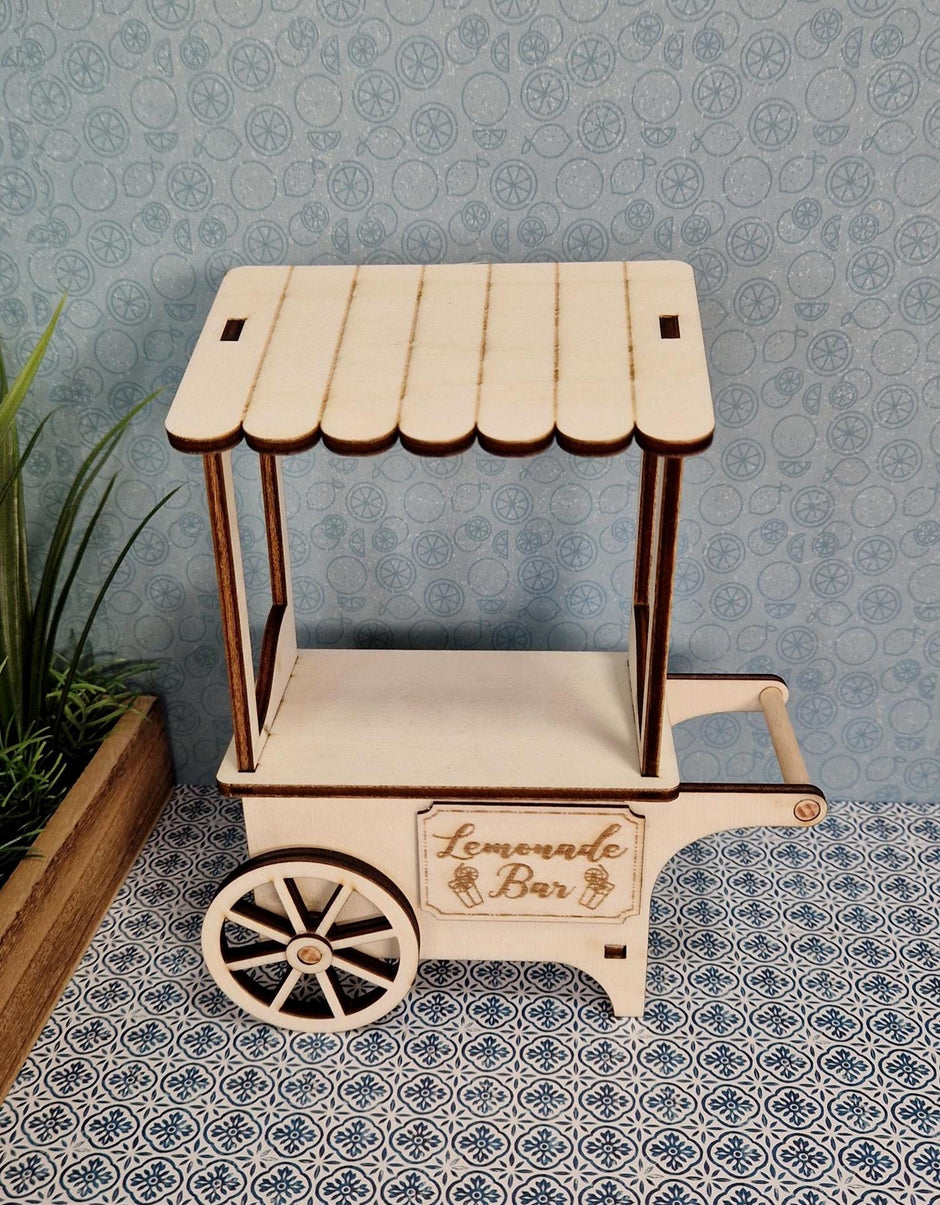 DIY Mini Market Rolling Cart - Lemonade & Flower Stand and more