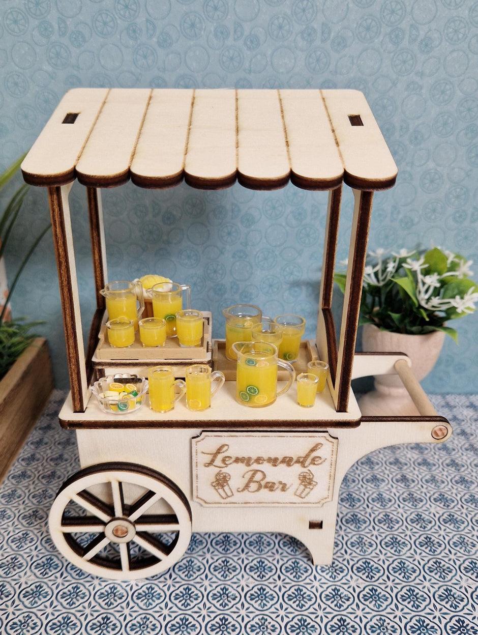 DIY Mini Market Rolling Cart - Lemonade & Flower Stand and more