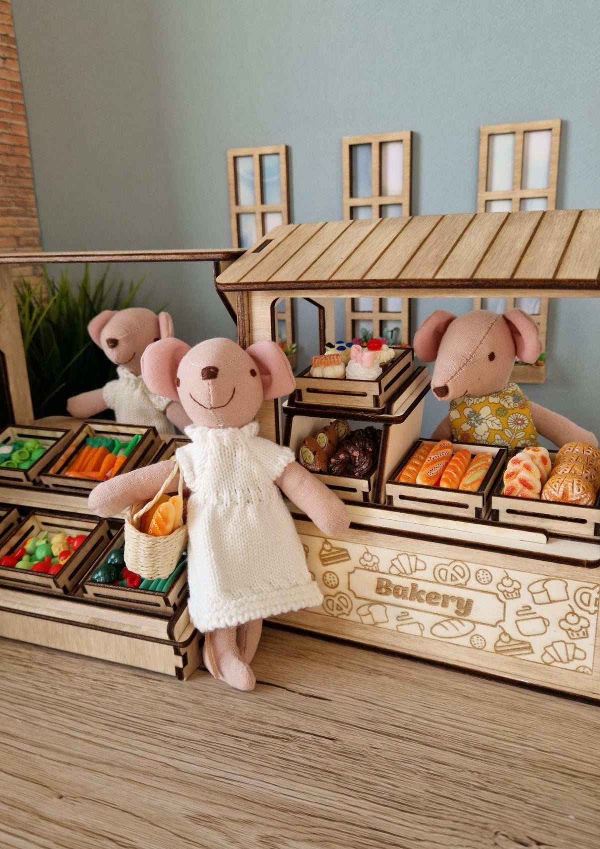 Miniature Bakery Stall, handmade 1:12 miniature – photo 9