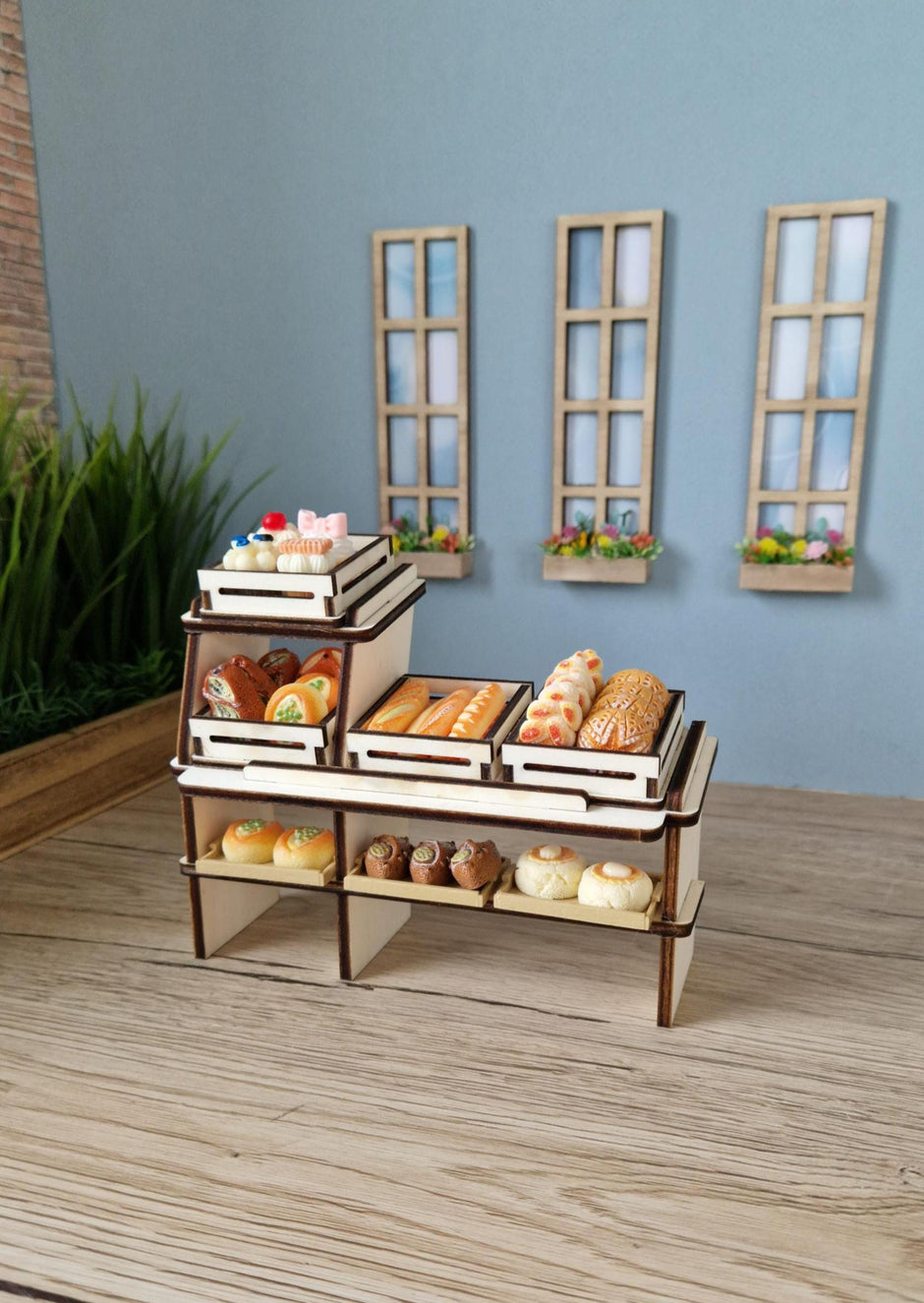 Miniature Bakery Stall, handmade 1:12 miniature – photo 10
